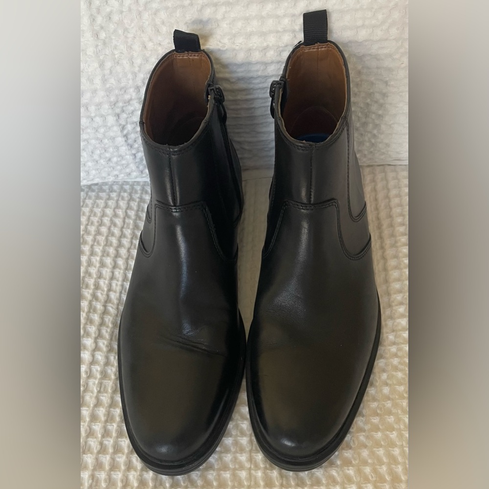 Clarks Collection Whiddon Zip leather ankle boots, men's - Picture 3 of 7